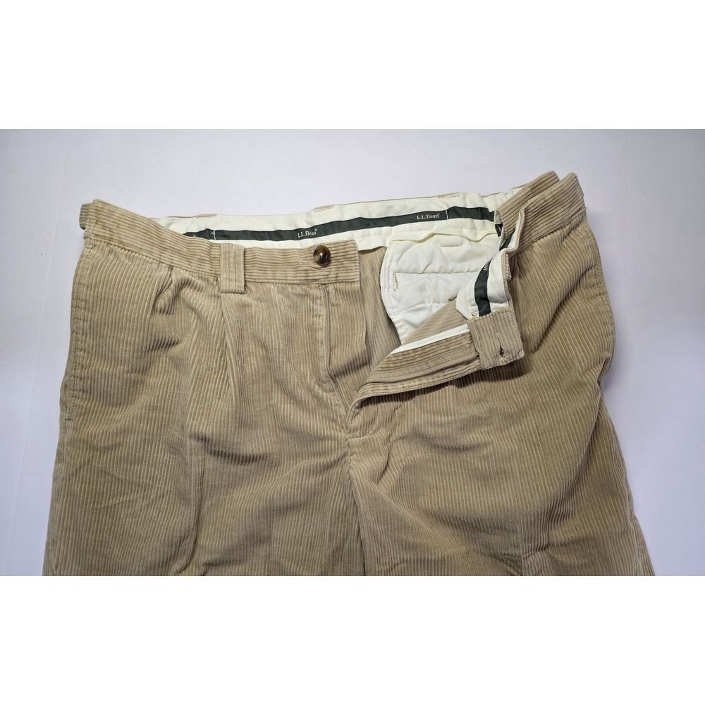 LL Bean Mens Size 36 Beige Corduroy‎ Pants